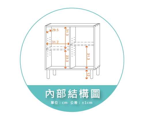 【金階塑鋼】NV6710 DIY 圓高櫃腳(12cm) 內部結構圖